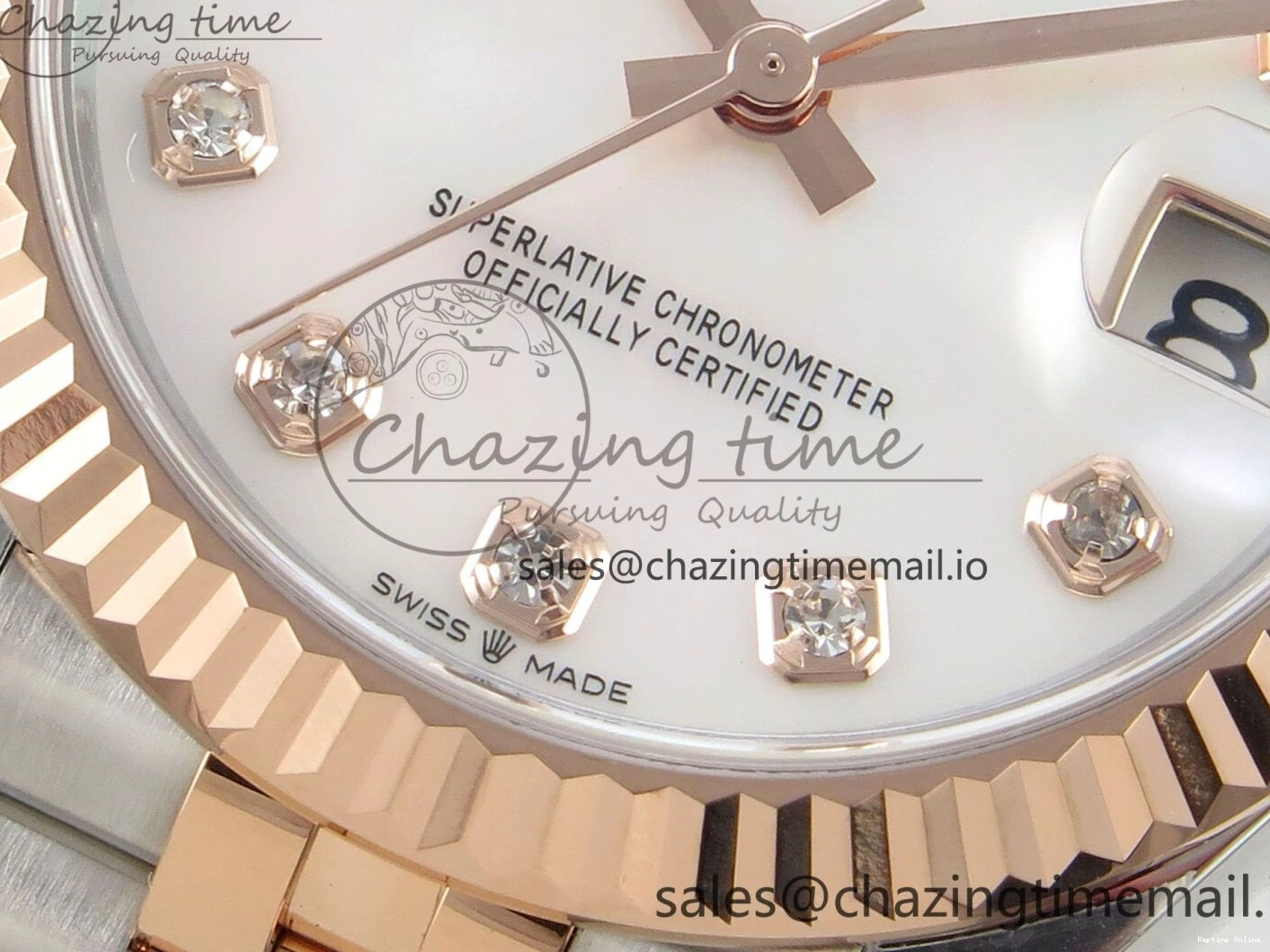 1230 DateJust 31 278271 THBF 1:1 Best Edition 904L Steel White Diamonds Dial on SS RG Jubilee Bracelet HZ Cal. Classic 24